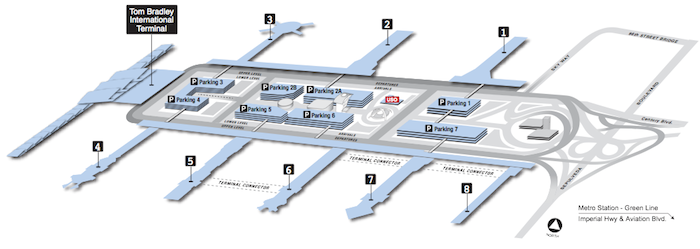 LAX Terminal Map