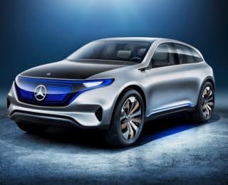 Mercedes-Benz's First Tesla Fighter Is a Blue-Nosed SUV