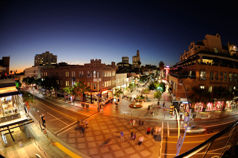 The Third Street Promenade in Night